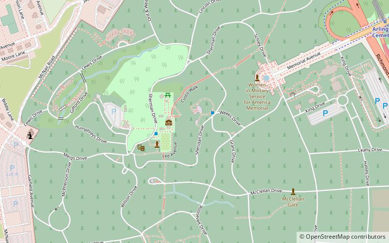 Grave of Robert F. Kennedy location map