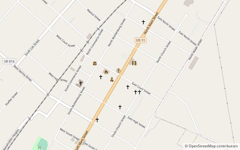 Woodstock Historic District location map