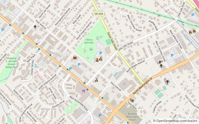 Falls Church Farmers Market location map