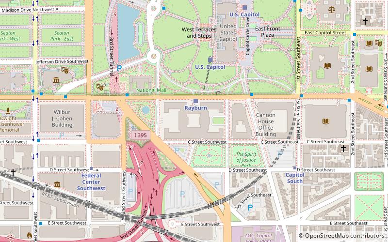 Rayburn House Office Building location map