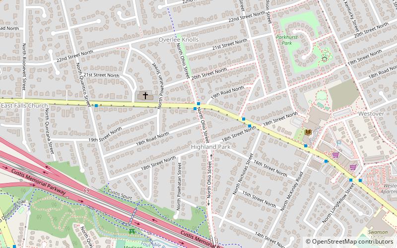 Highland Park-Overlee Knolls location map