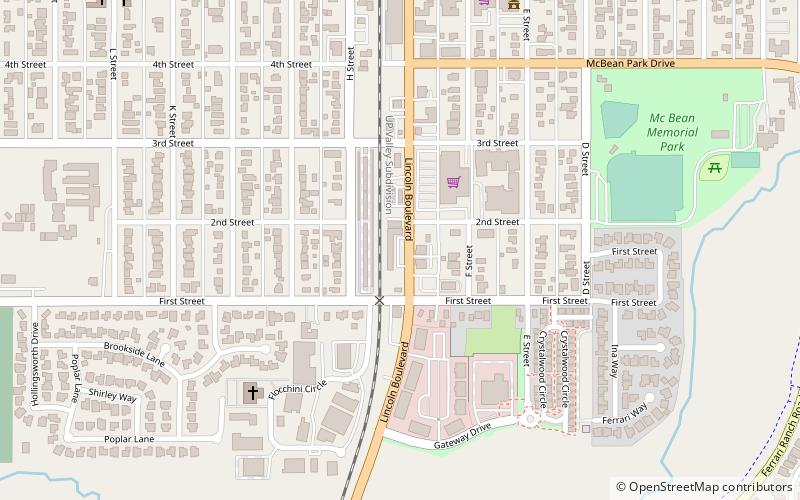 Lincoln location map
