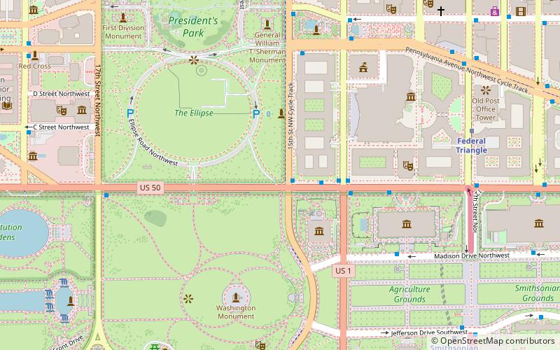 U.S. Capitol Gatehouses and Gateposts location map