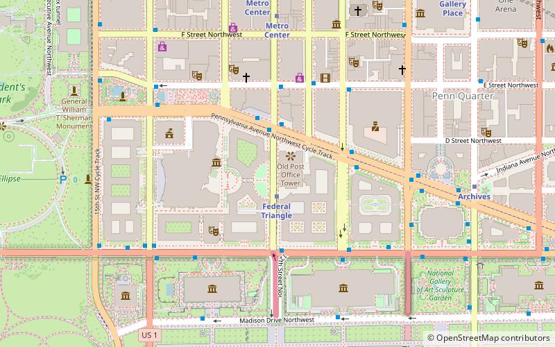 The Old Post Office Building location map