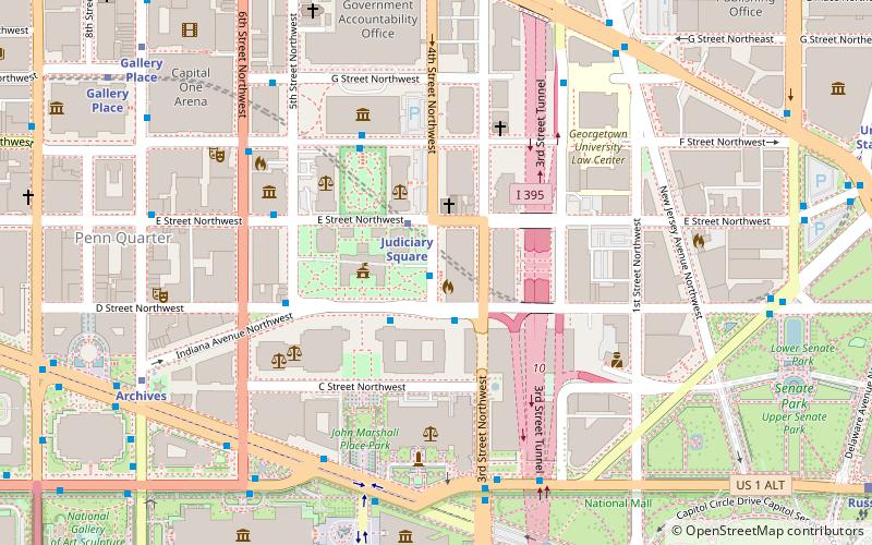 one judiciary square washington location map