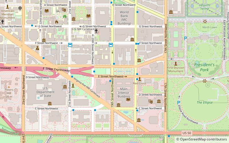 Rawlins Park location map