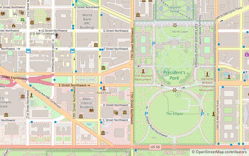 Corcoran Gallery of Art location map