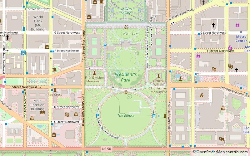 President’s Park location map