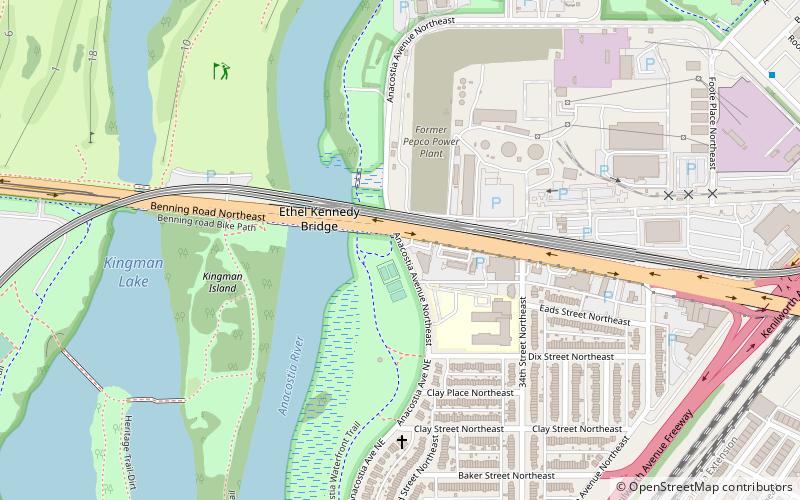 benning road washington location map