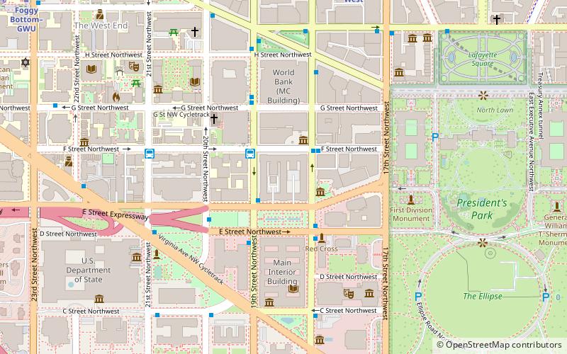 United States General Services Administration Building location map