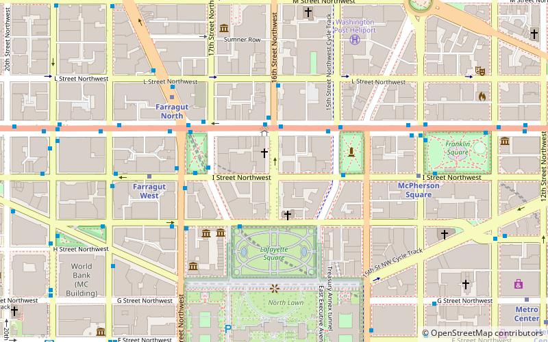 Black Lives Matter Plaza location map