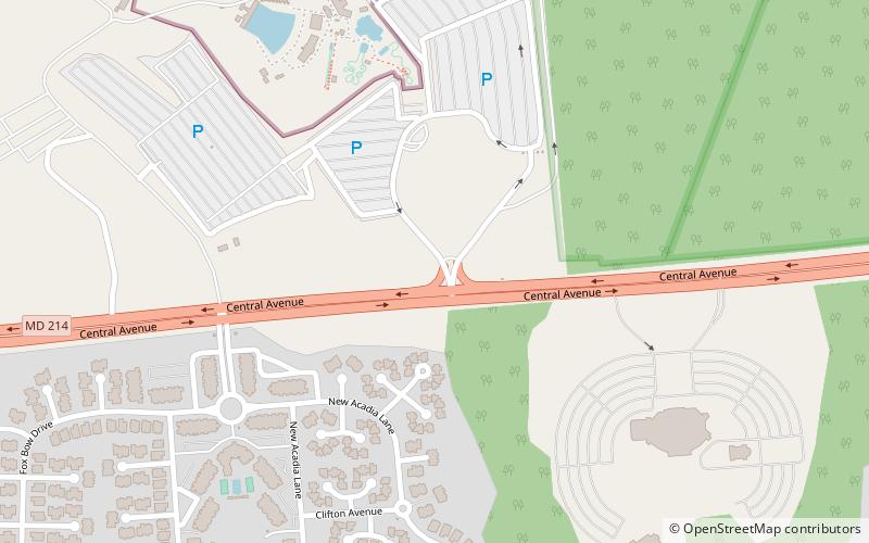 Six Flags America location map