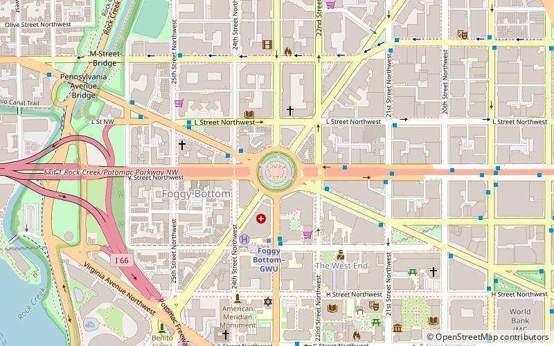 Washington Circle location map