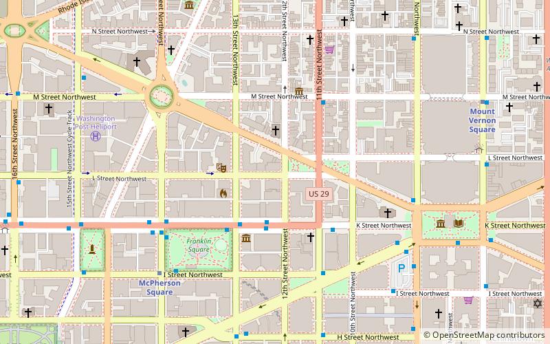 K Street location map