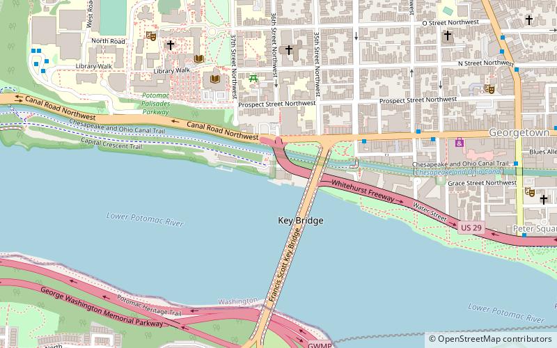 Potomac Boat Club location map
