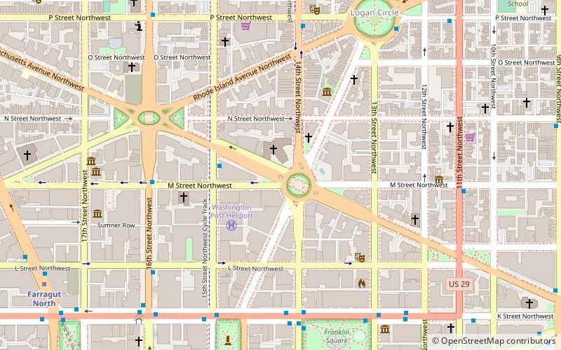 Rond-point Thomas location map