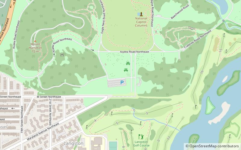 Arboretum national des États-Unis location map