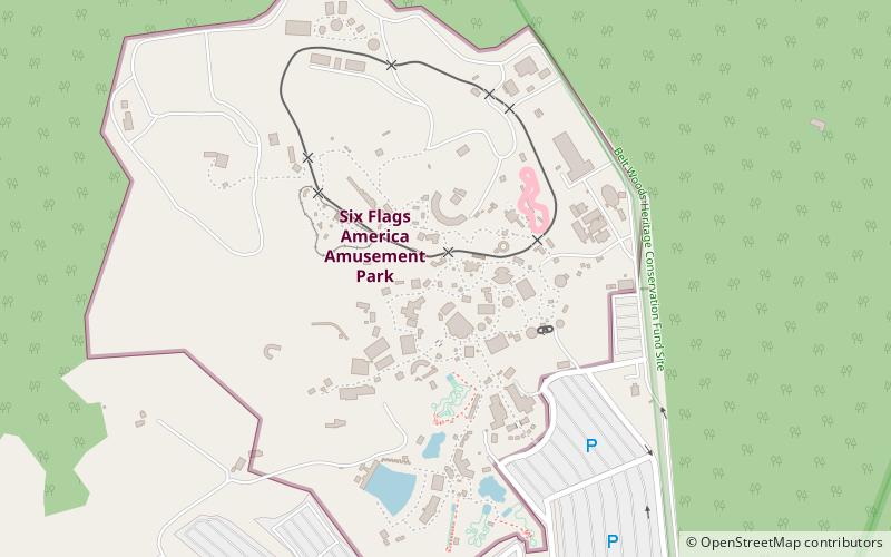 Firebird Roller Coaster location map