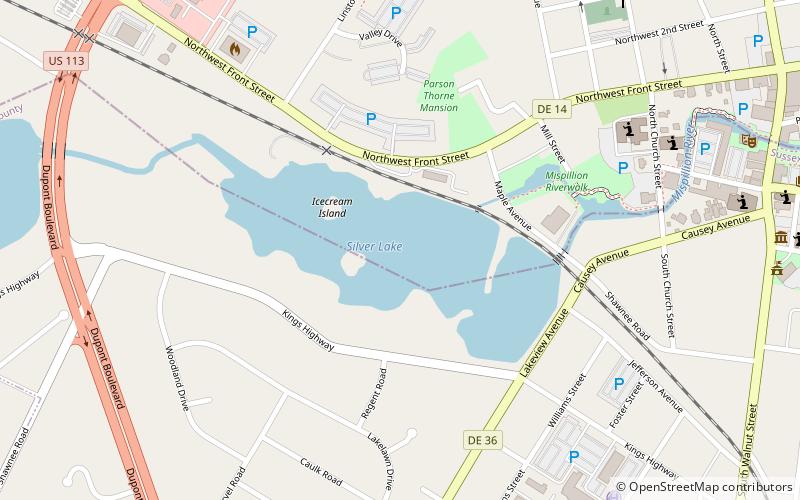 silver lake milford location map