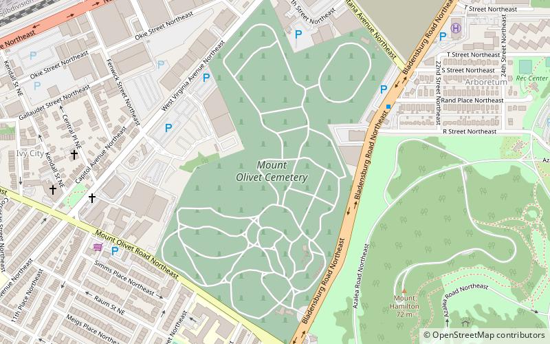 Cimetière de Mount Olivet location map