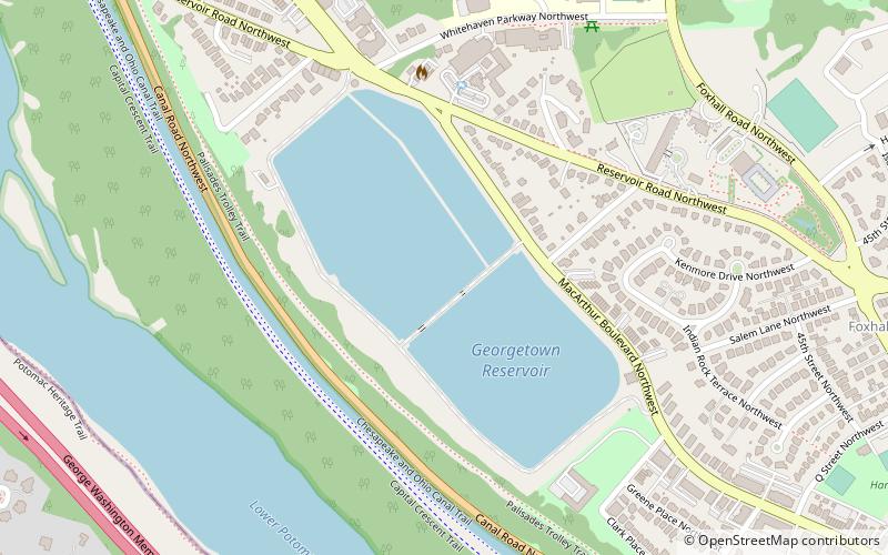 Georgetown Reservoir location map