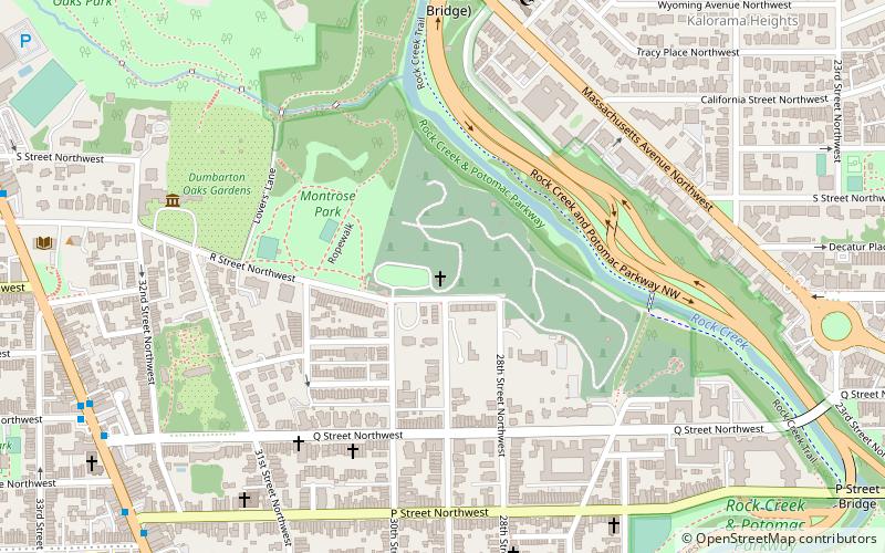 Oak Hill Cemetery Chapel location map