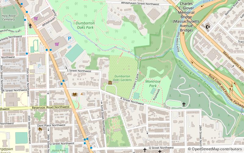 Dumbarton Oaks Park location map