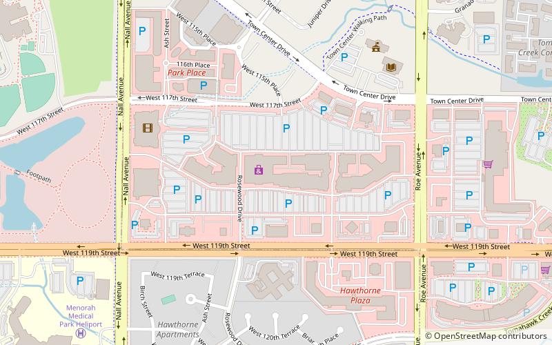 town center plaza leawood location map