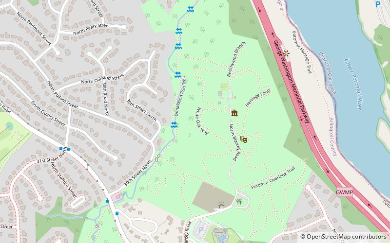 Potomac Overlook Regional Park location map