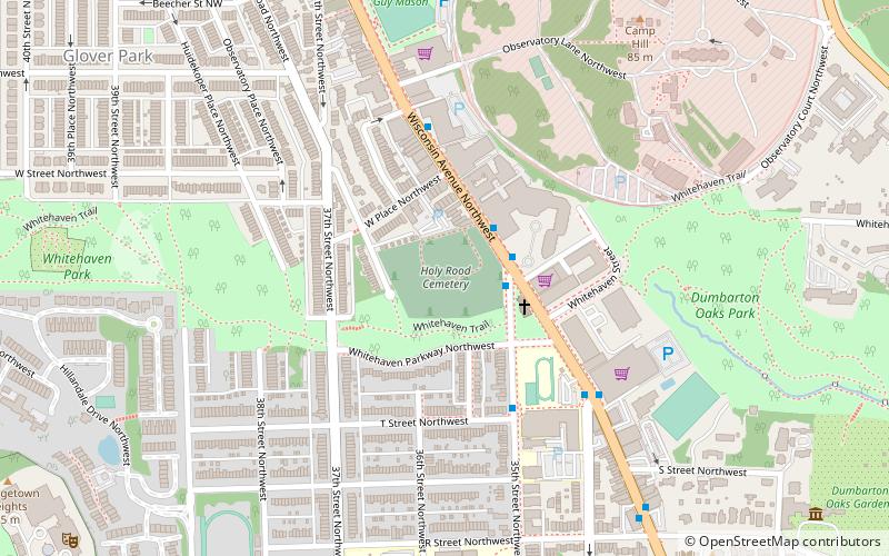 Holy Rood Cemetery location map