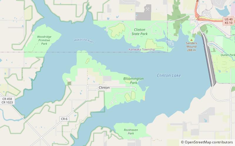Clinton Lake location map