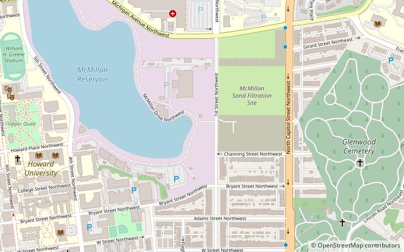 McMillan Fountain location map