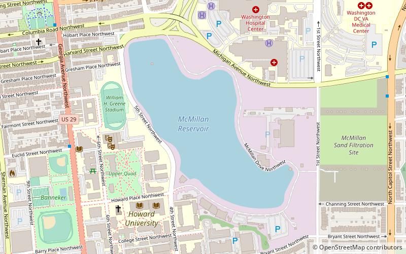 McMillan Reservoir location map