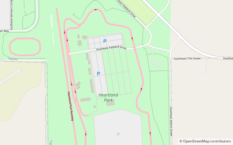 Heartland Park Topeka location map