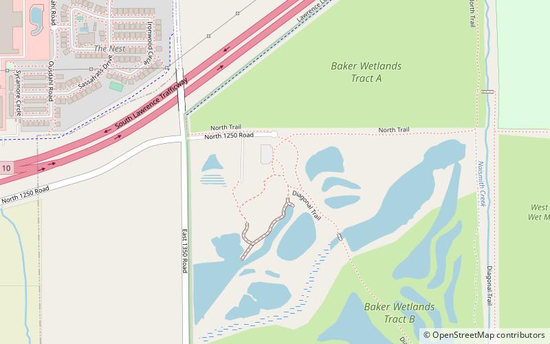 Baker Wetlands location map