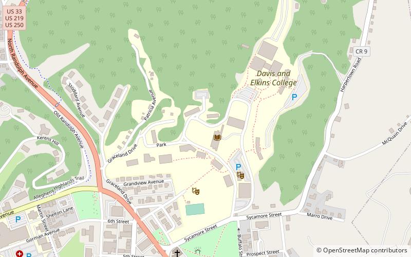 Davis & Elkins College location map