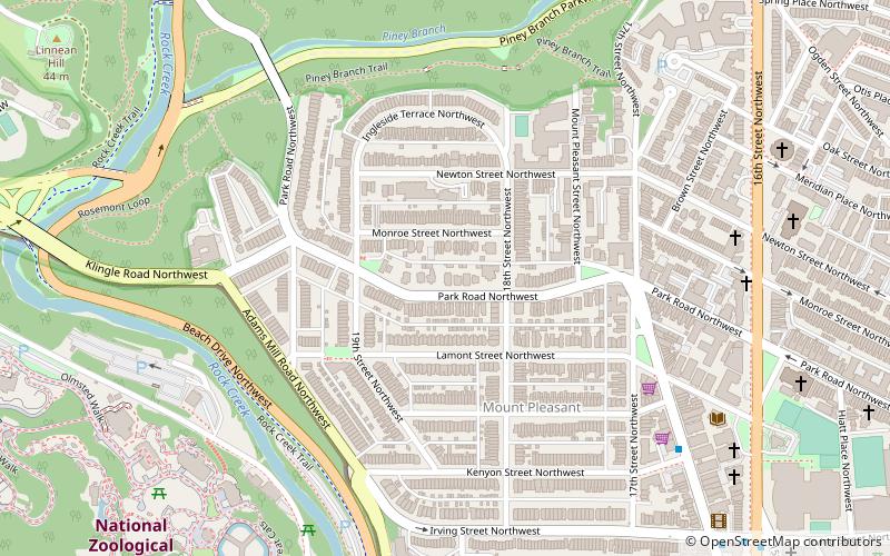 Eighteen Hundred Block Park Road location map