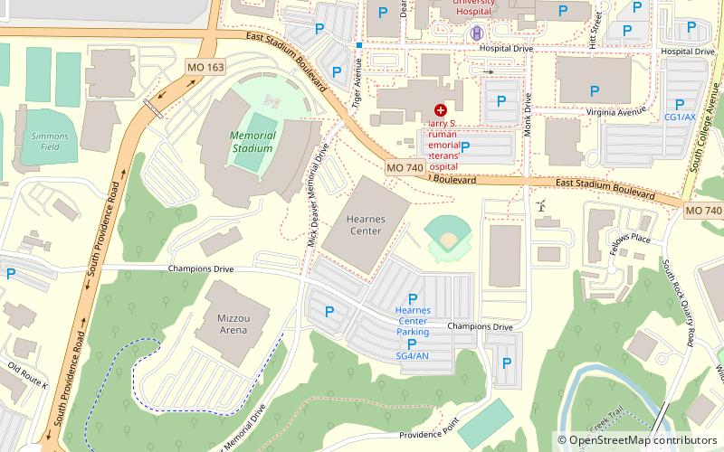 Hearnes Center location map