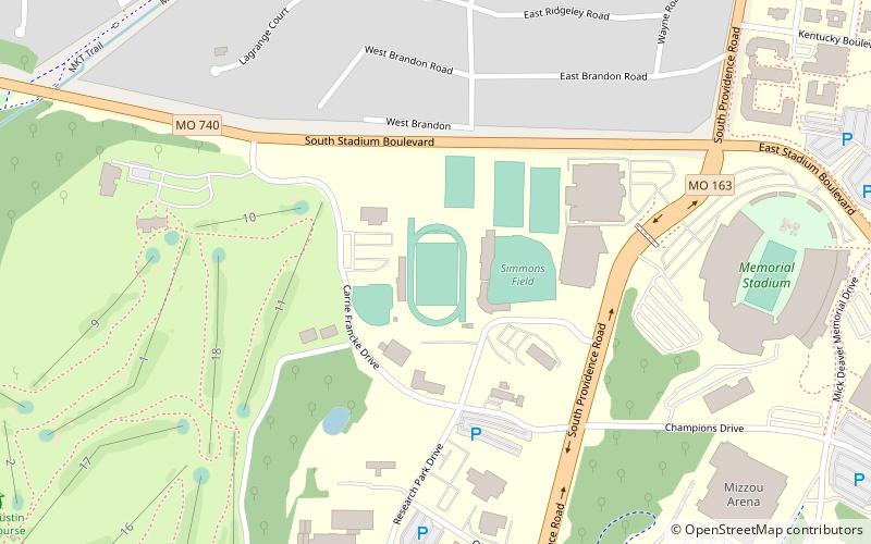 audrey j walton stadium columbia location map