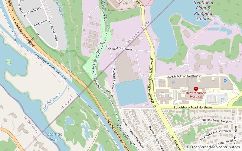 Washington Aqueduct location map