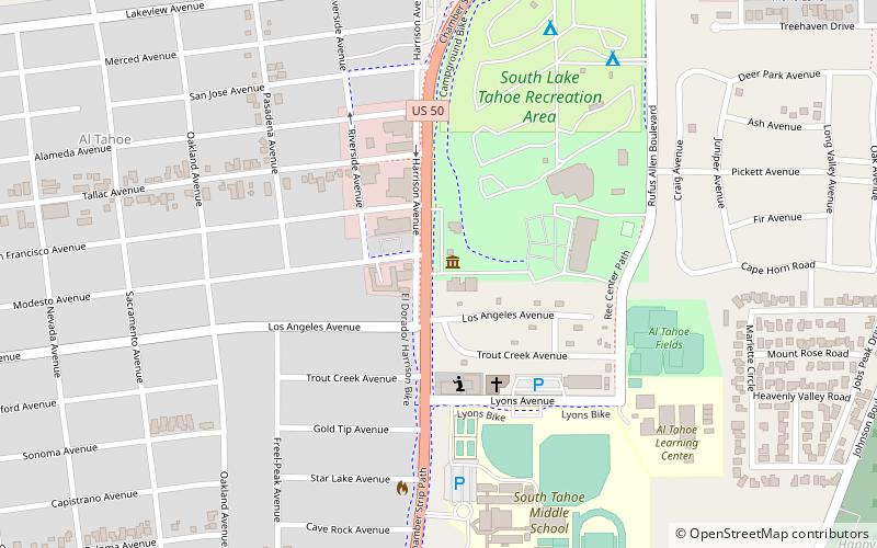 Lake Tahoe Historical Society location map