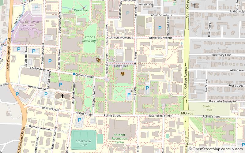 Ellis Library location map