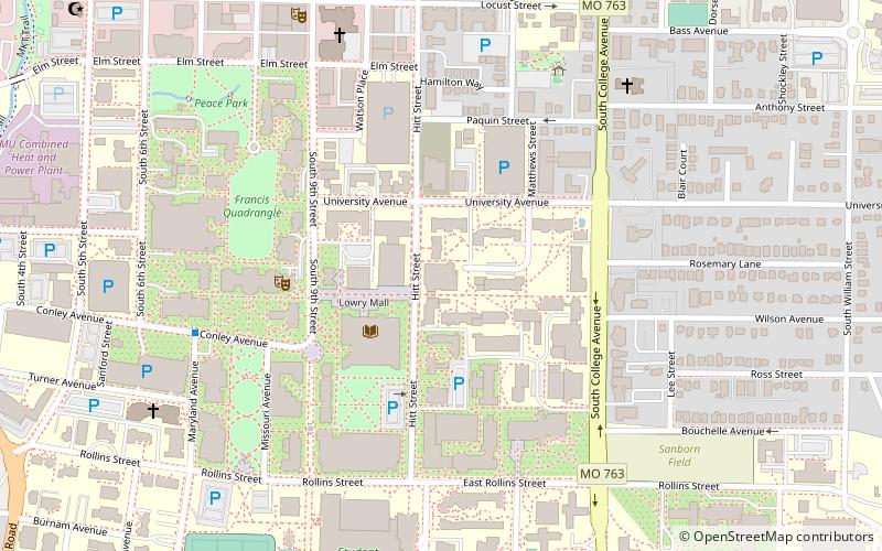 Memorial Union location map