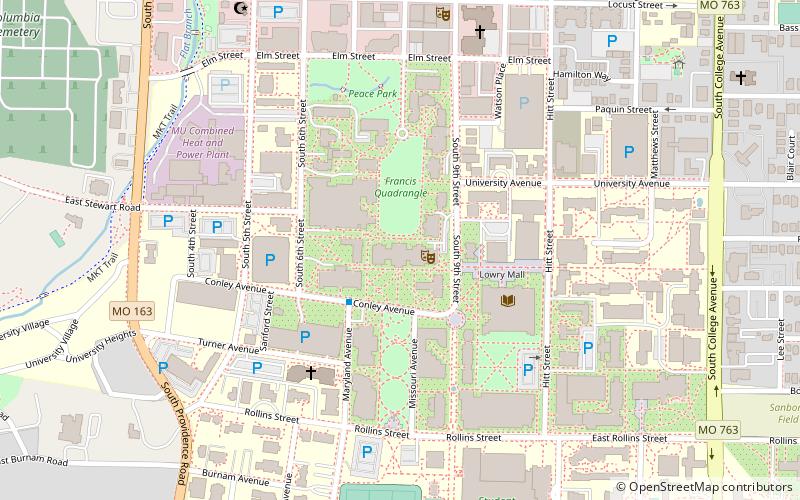 jardin botanico mizzou columbia location map