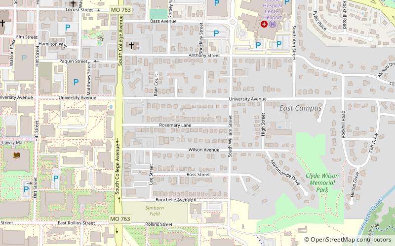 East Campus Neighborhood location map