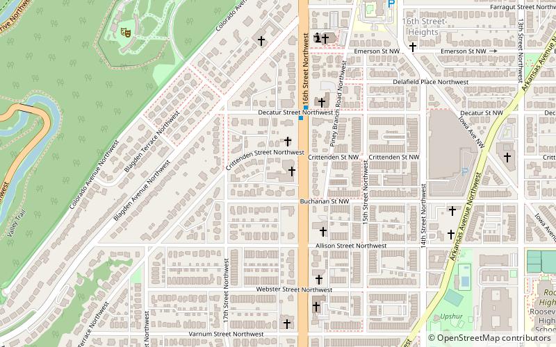 Nineteenth Street Baptist Church location map