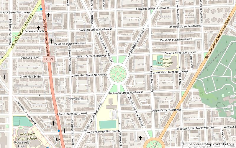 Sherman Circle location map