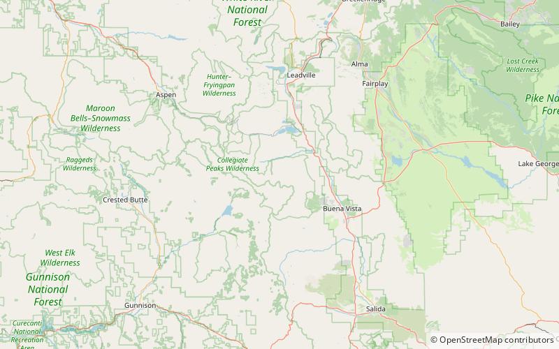 Missouri Mountain location map