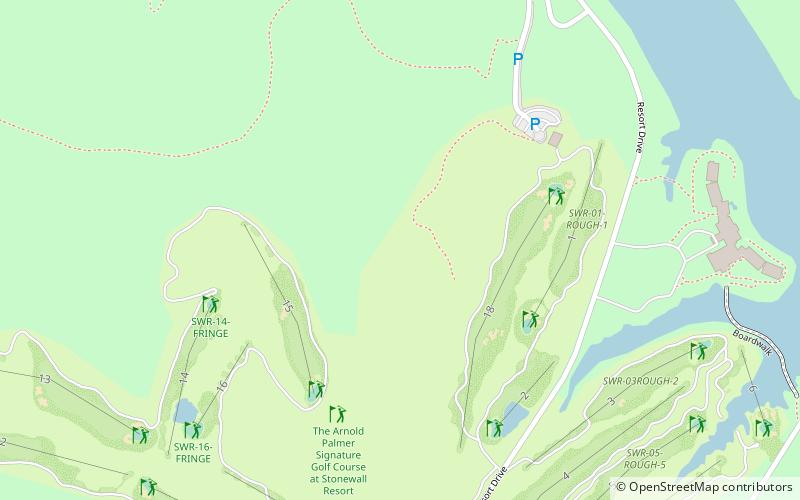 Park Stanowy Stonewall Jackson Lake location map