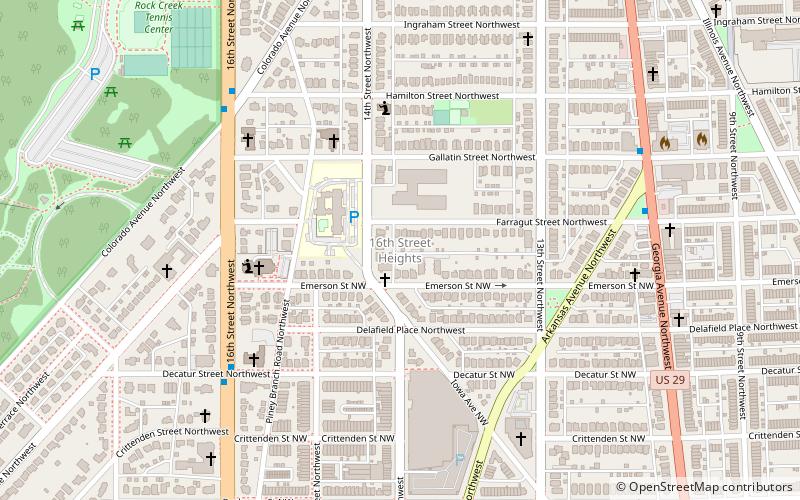 sixteenth street heights washington d c location map